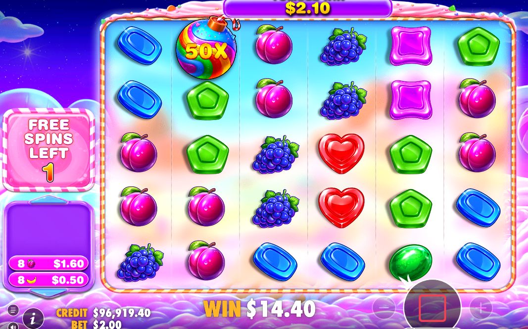 Retrigger as five more spins are added