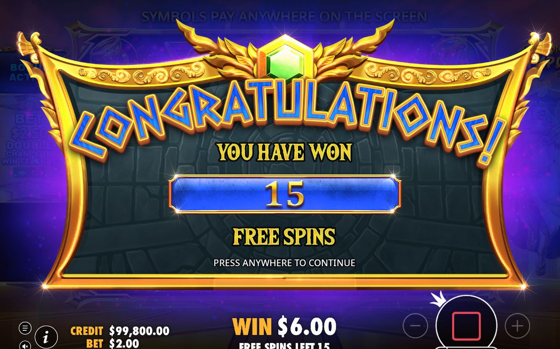 Free Spins with the TOTAL MULTIPLIER counter